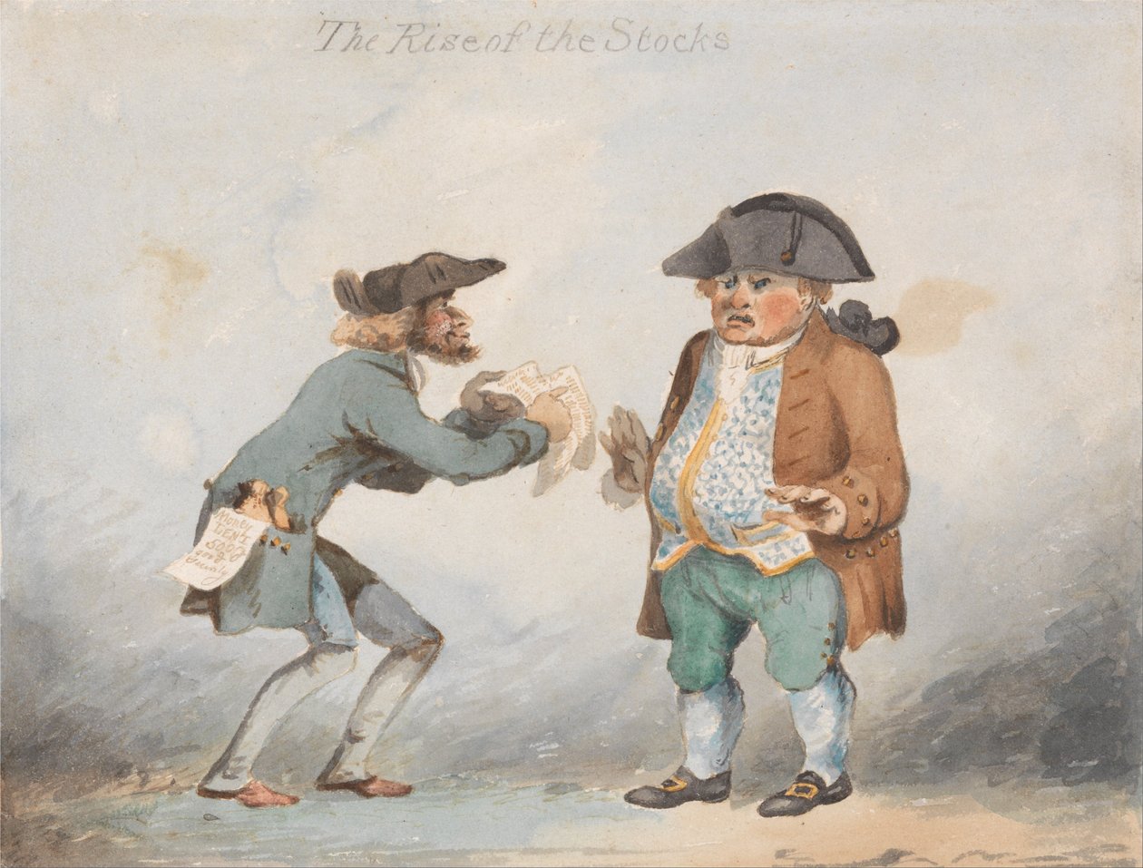 The Rise of the Stocks (One of a Set of Three) od John Sell Cotman