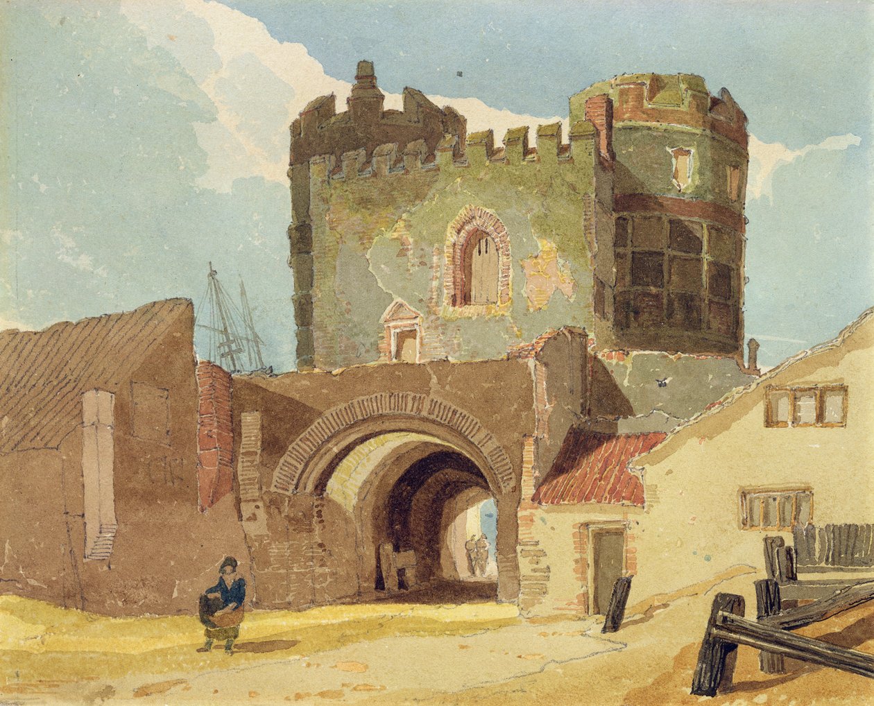 Jižní brána, Great Yarmouth, Norfolk od John Sell Cotman