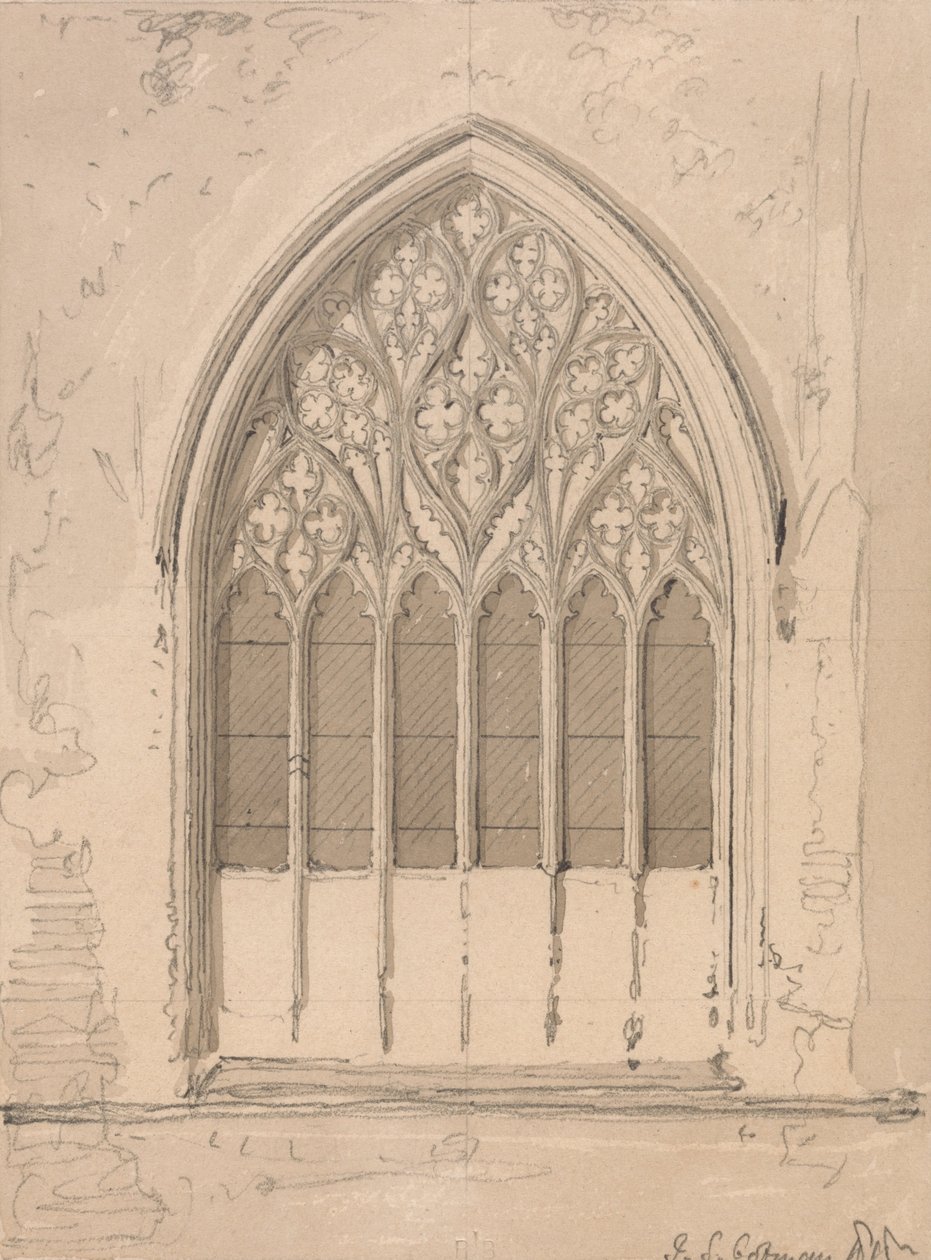 Západní okno kostela Snettisham, Norfolk od John Sell Cotman