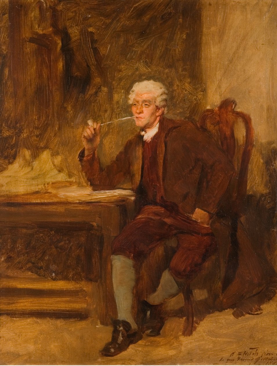 Náčrt daný mému příteli G. Robinsonovi, 1882 od John Seymour Lucas