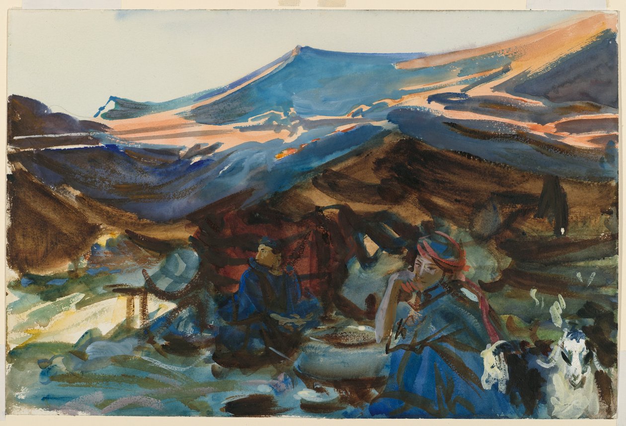 Beduínky, 1905-1906 (wc) od John Singer Sargent