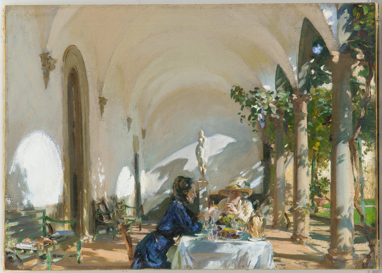 Snídaně v lodžii, 1910 od John Singer Sargent