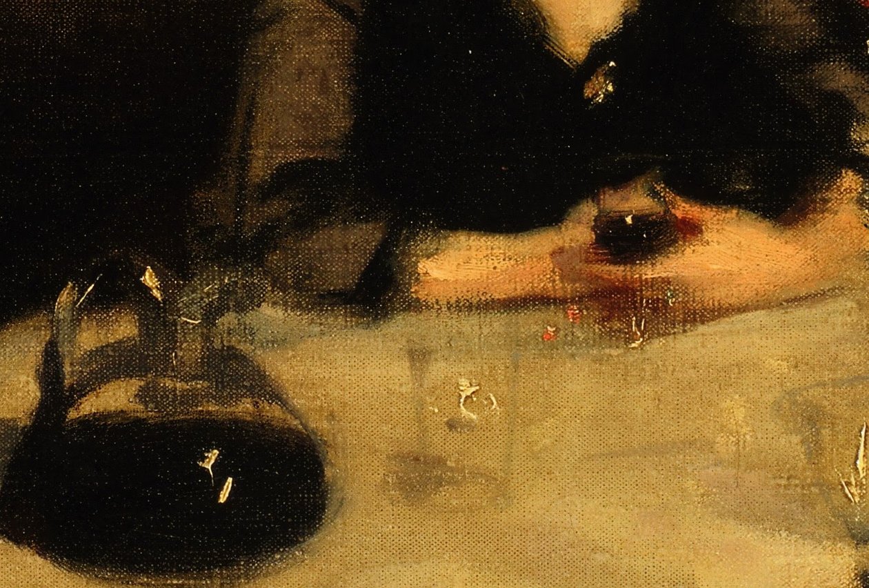 Sklo přístavu: detail přístavu od John Singer Sargent