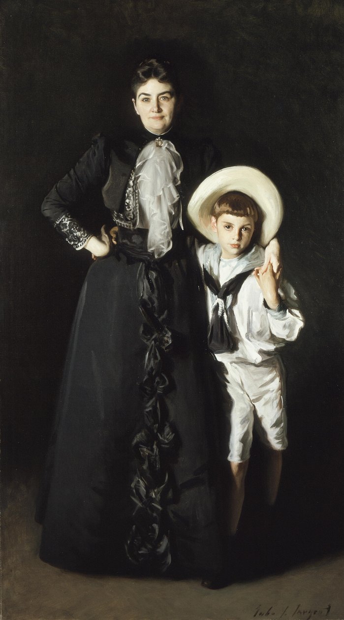 Portrét paní Edward L. Davisové a jejího syna, Livingston Davis od John Singer Sargent