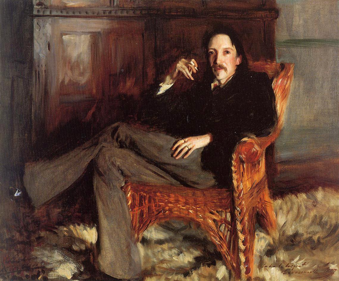 Portrét Roberta Louise Stevensona od John Singer Sargent