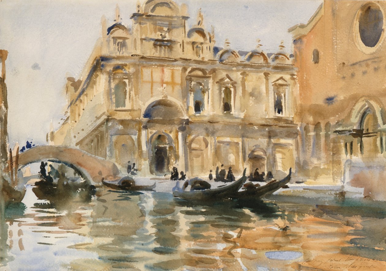 Rio dei Mendicanti, Benátky od John Singer Sargent