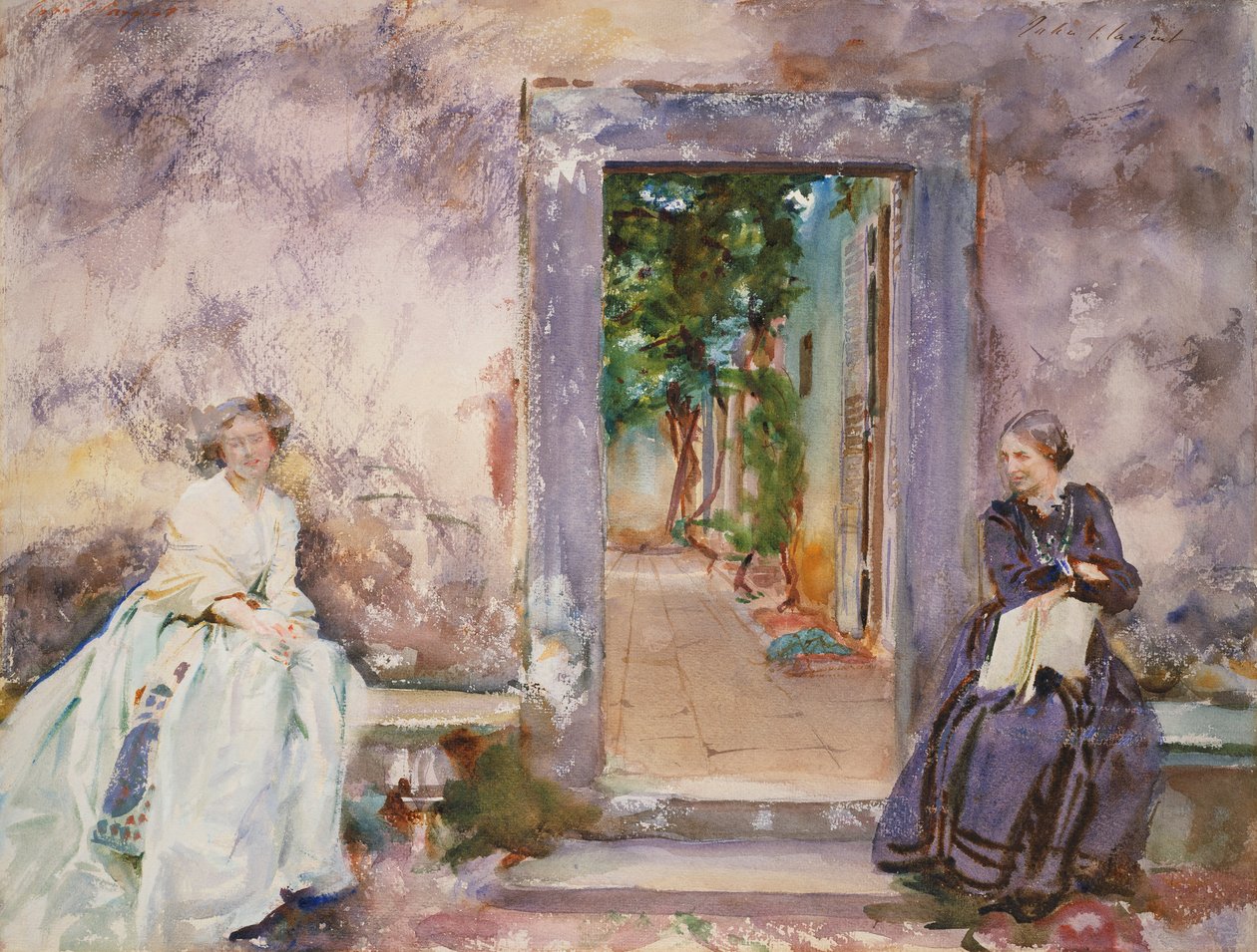 Zahradní zeď od John Singer Sargent