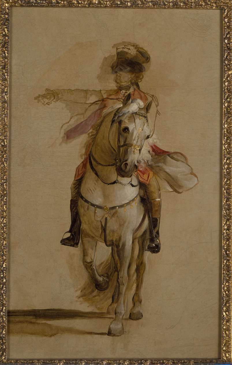 Generál George Augustus Eliott na Grey Charger, studie pro 