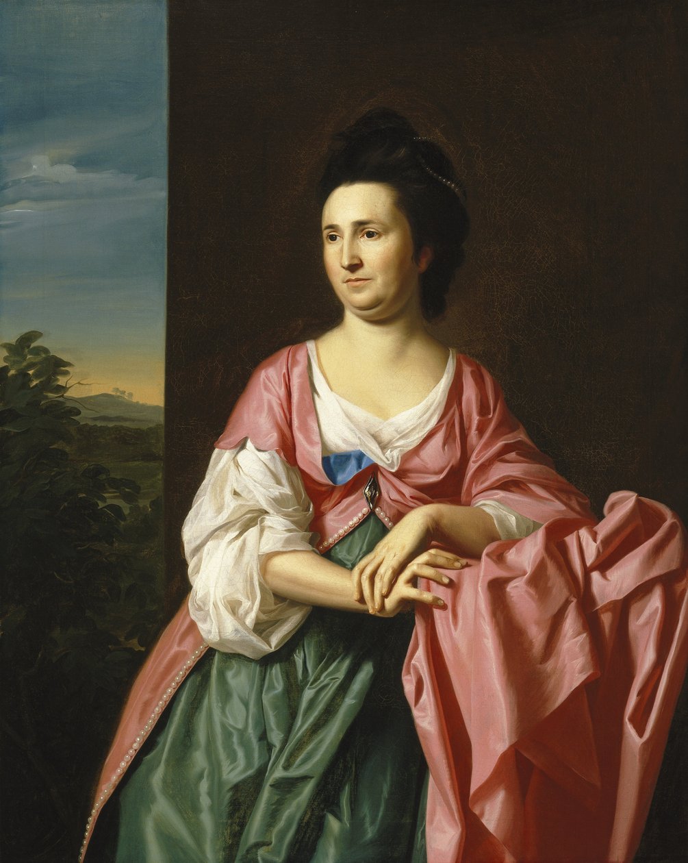 Paní. Sylvester Gardiner, rozená Abigail Pickman, dříve paní William Eppes od John Singleton Copley
