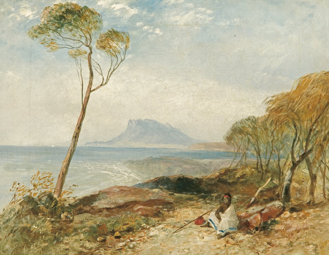 Maria Island z Little Swanport, Van Diemens Land od John Skinner Prout