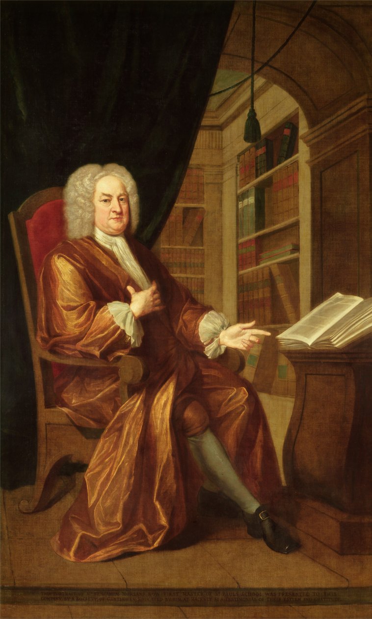 Benjamin Moreland, High Master of St. Pauls School od John Smibert