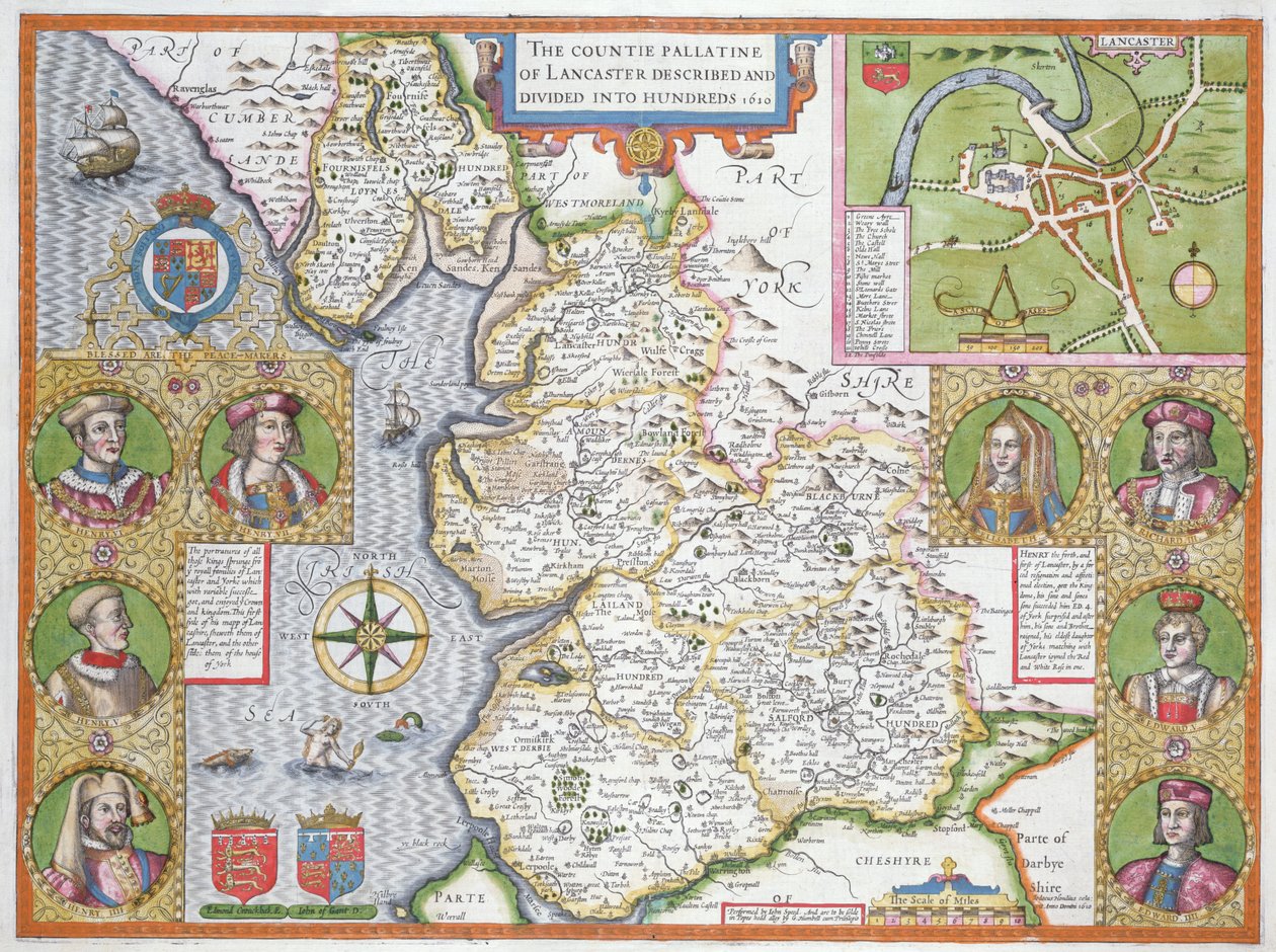 Lancashire v roce 1610, z 