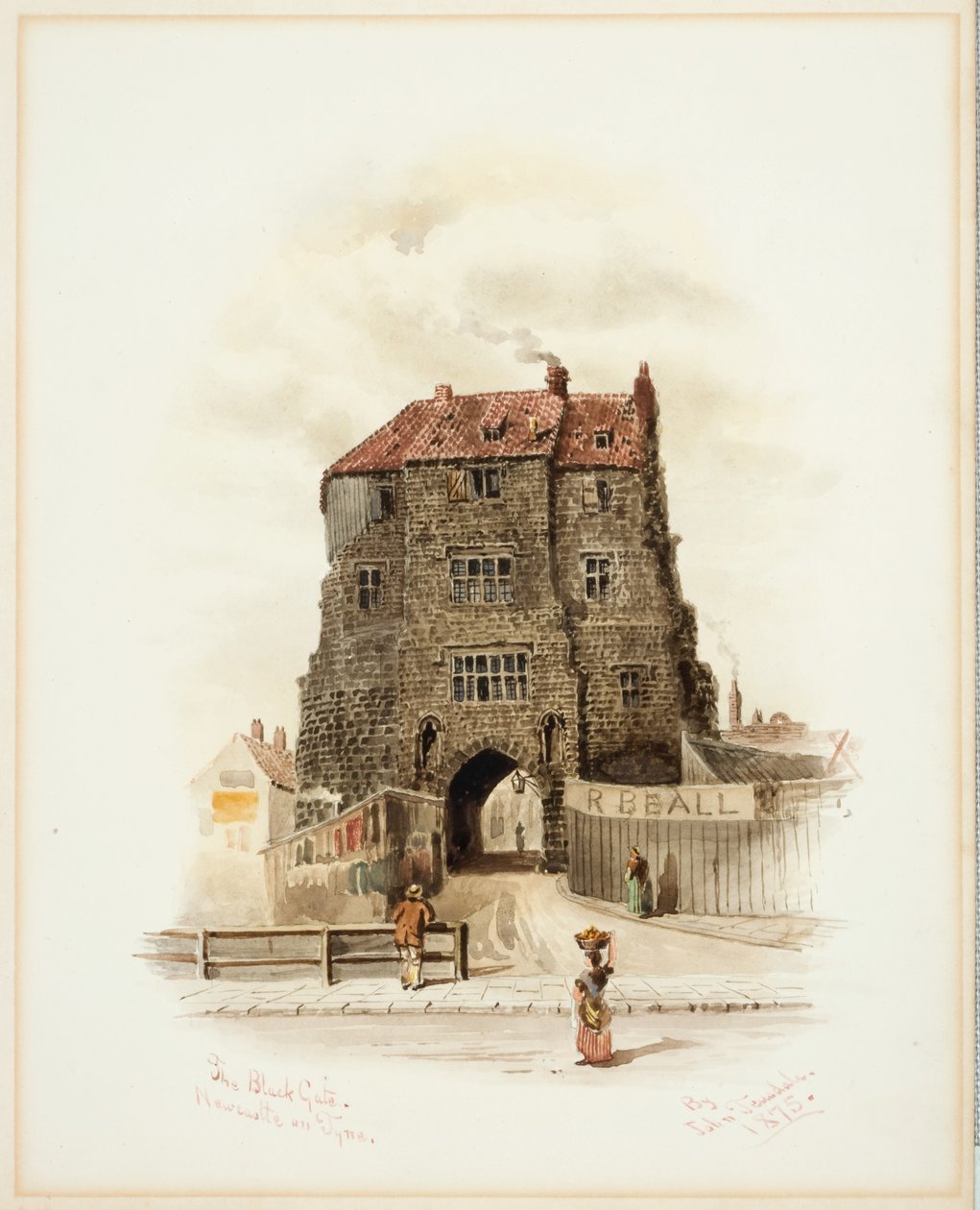 Černá brána, Newcastle upon Tyne (barva těla) od John Teasdale