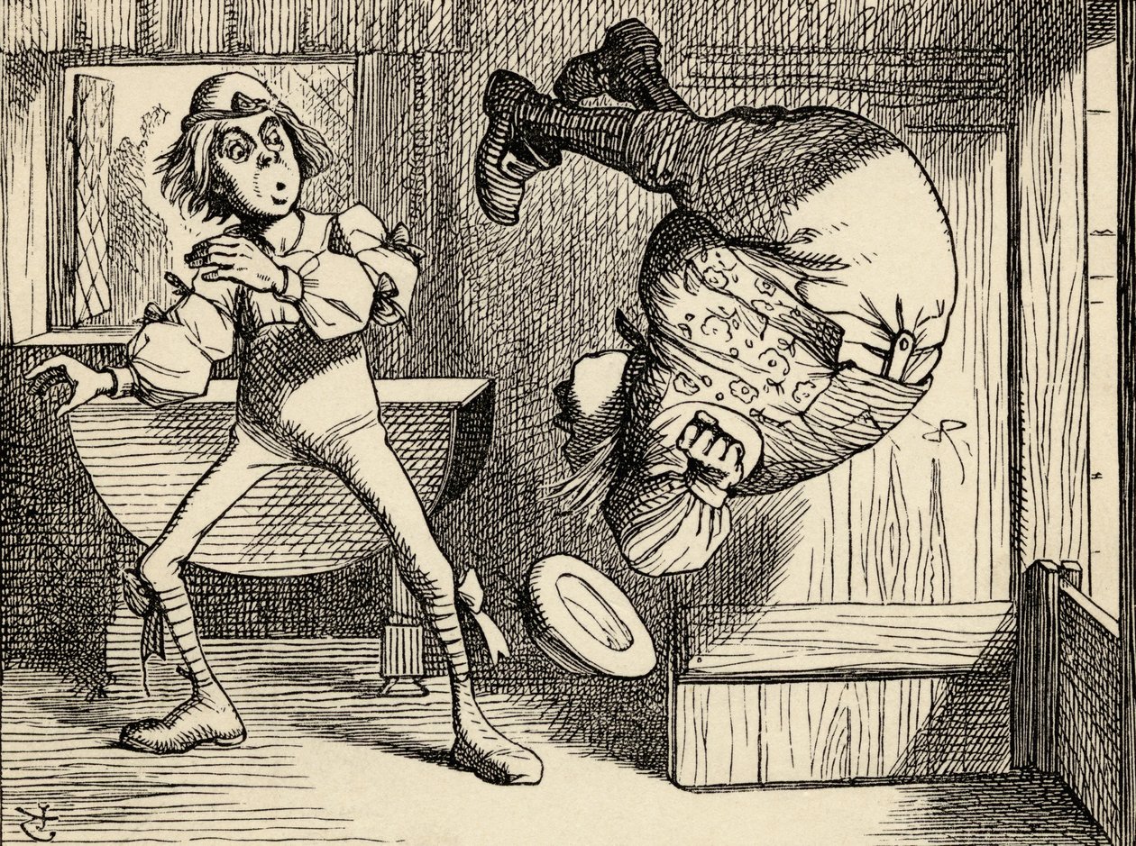 Otec William dělá salto vzad, z „Alice