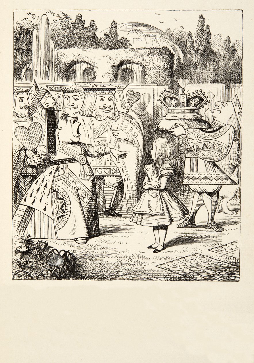 S hlavou pryč, z Alenky v říši divů od Lewise Carrolla (1832 - 98), vydaného v roce 1891 od John Tenniel