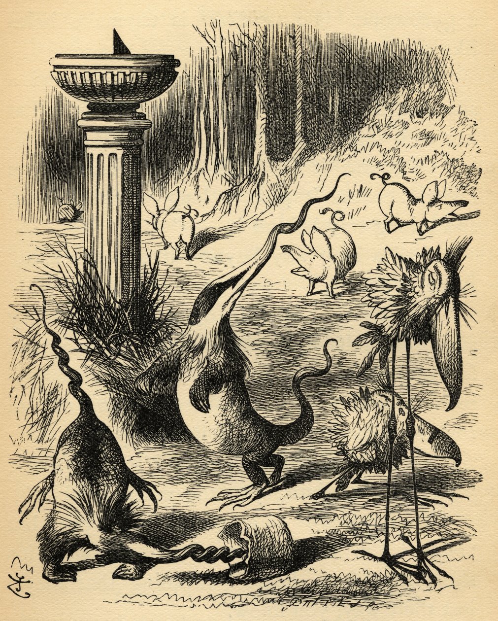 The Borogoves, Toves and the Raths, ilustrace z 