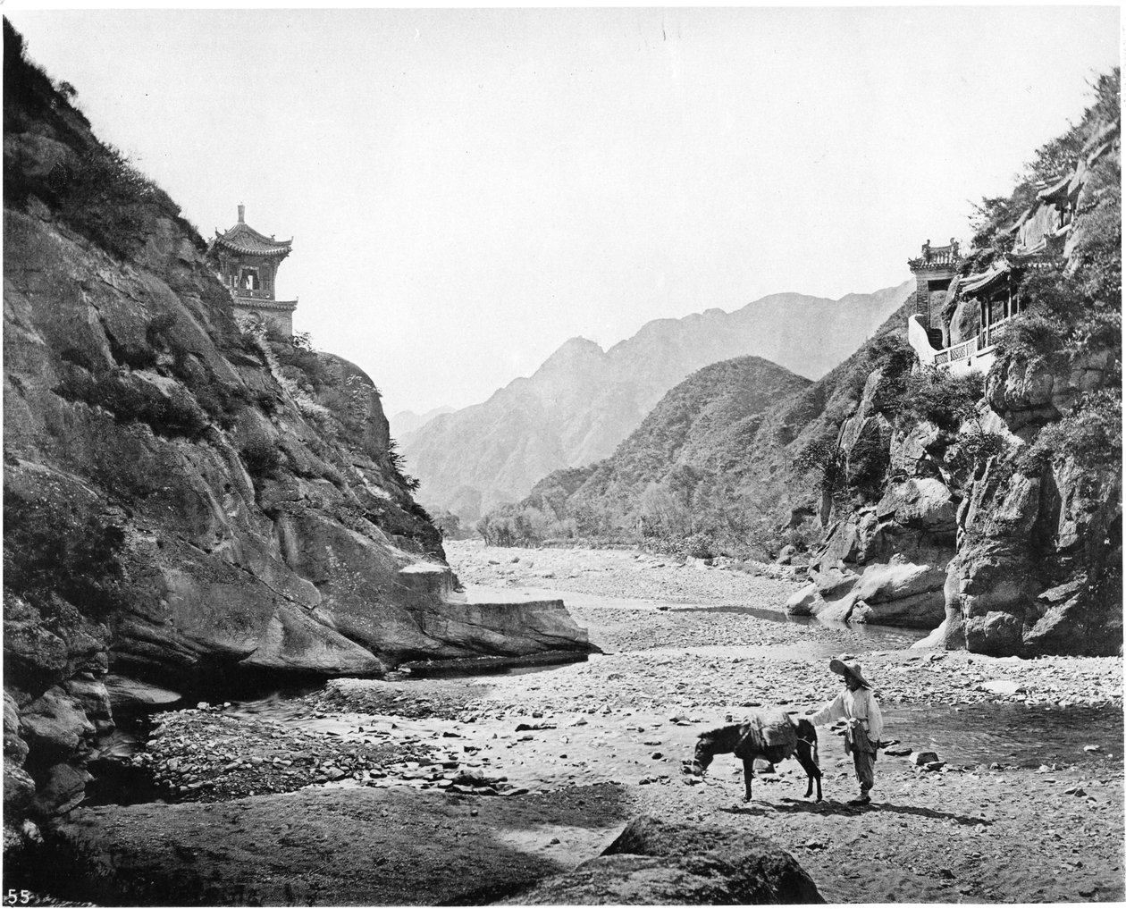 Průsmyk Nankow, kolem 1867-72 od John Thomson