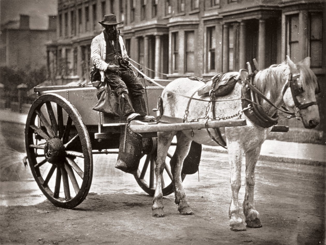 Vodní vůz, z knihy "Street Life in London", J. Thomson a Adolphe Smith, 1877. od John Thomson