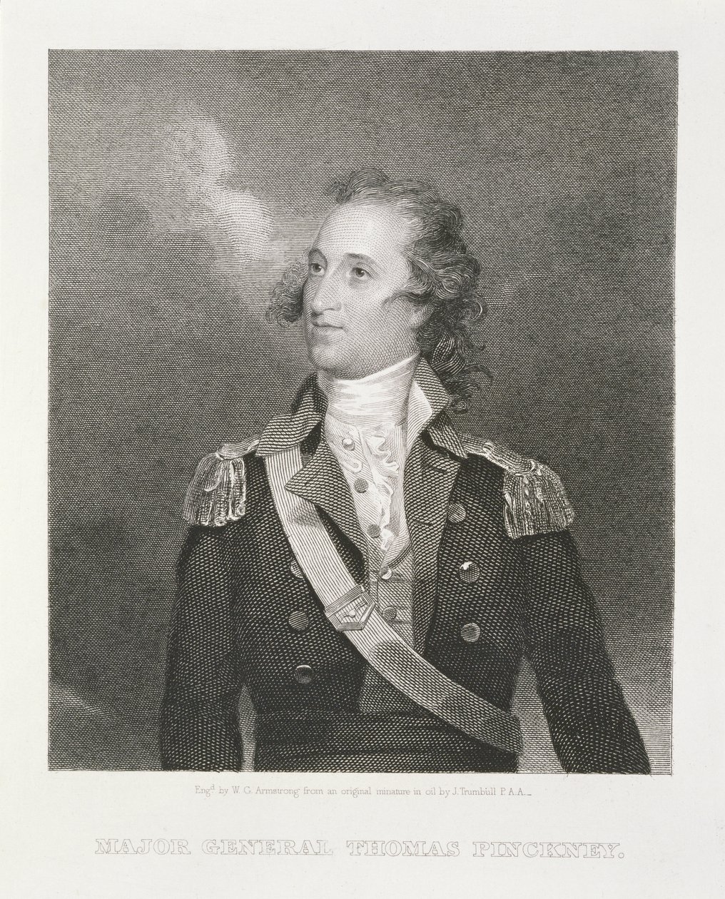 Generálmajor Thomas Pinckney (1750-1828) rytý William G. Armstrong (1823-90) od John Trumbull