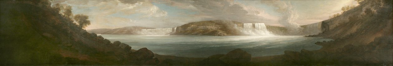 Niagarské vodopády, ze dvou mil pod Chippawou, 1808 od John Trumbull