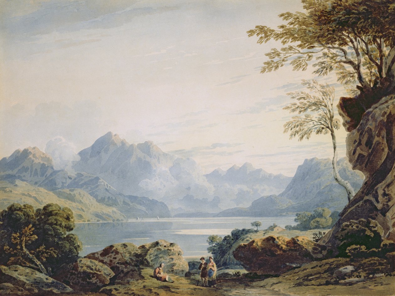Jezero ve Snowdonii od John Varley