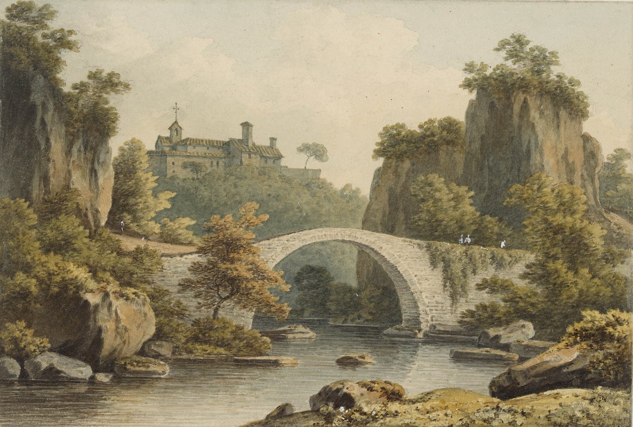 Pohled na Civita Castellana od John Warwick Smith