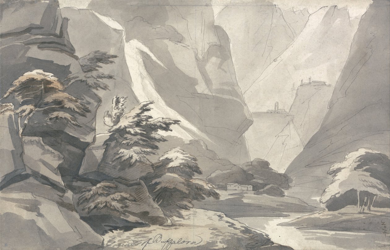 Cascade of Buffalora od John Warwick Smith