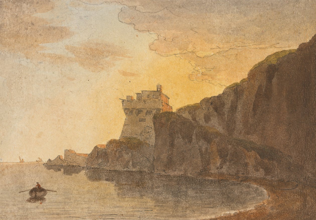 V zálivu Salerno, poblíž Vietri od John Warwick Smith