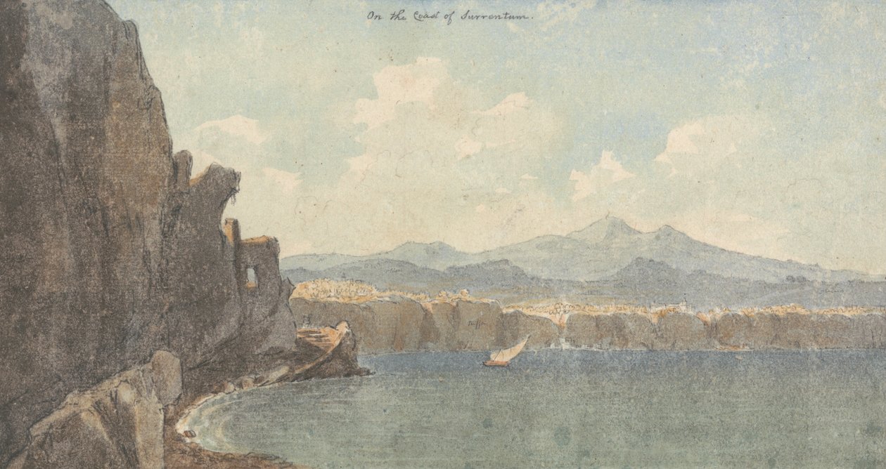 Na pobřeží Sorrenta od John Warwick Smith