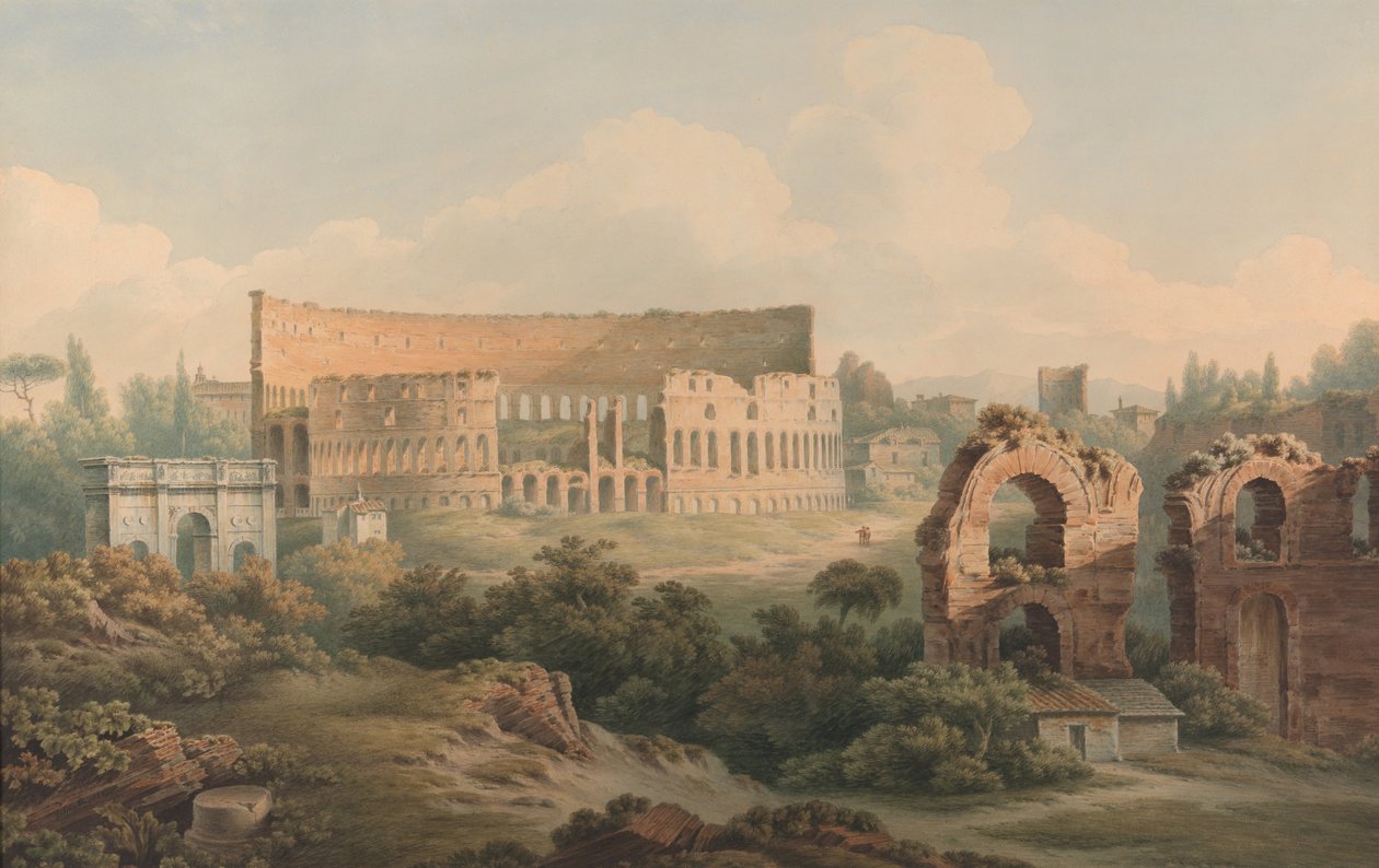 Koloseum, Řím od John Warwick Smith