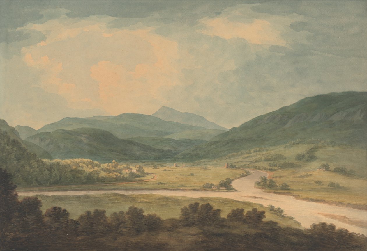 Řeka Tay a přítok od John Warwick Smith