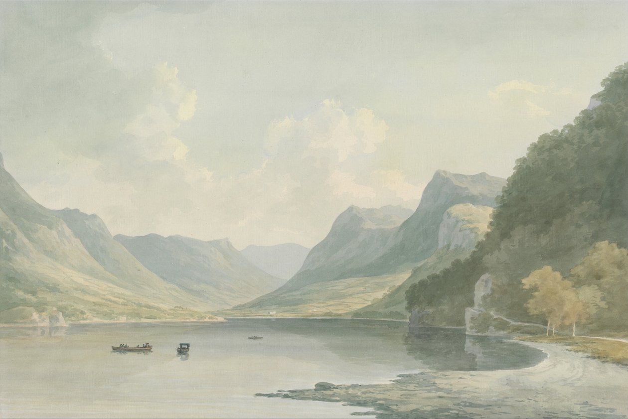 Ullswater, při pohledu směrem k Patterdale od John Warwick Smith