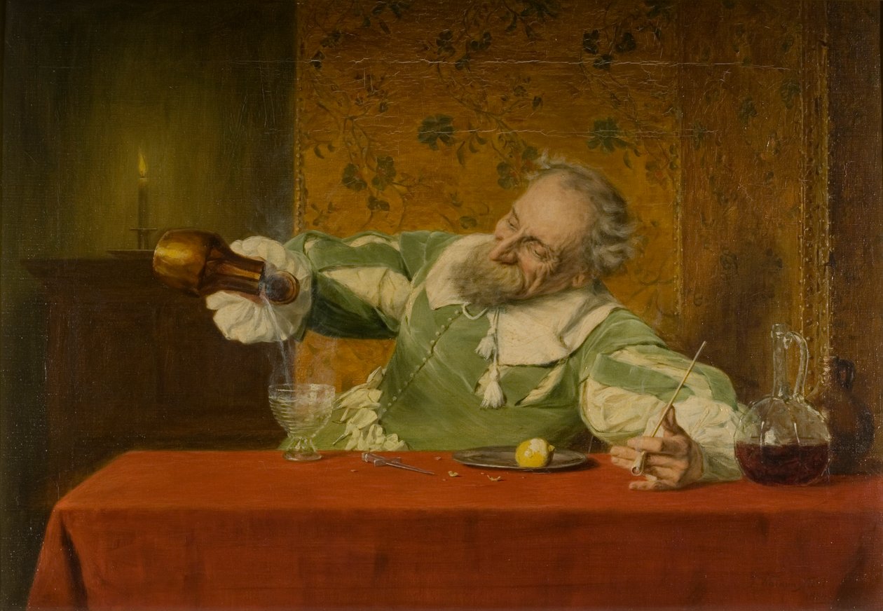Noční čepice, 1880 od John Watson Nicol