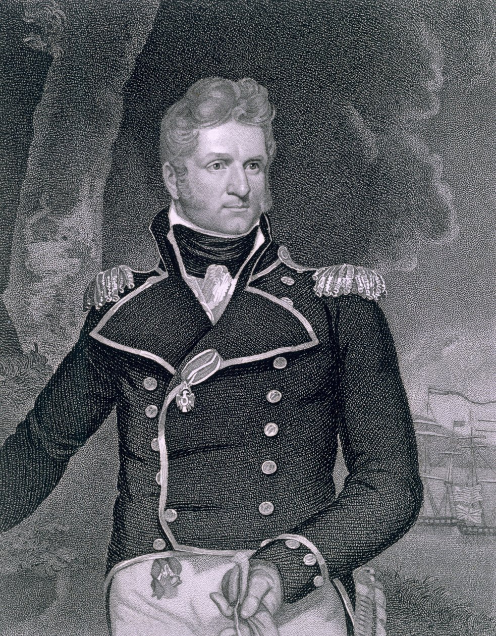 Thomas Macdonough (1783-1825) ryl John B. Forrest (1814-70) od John Wesley Jarvis