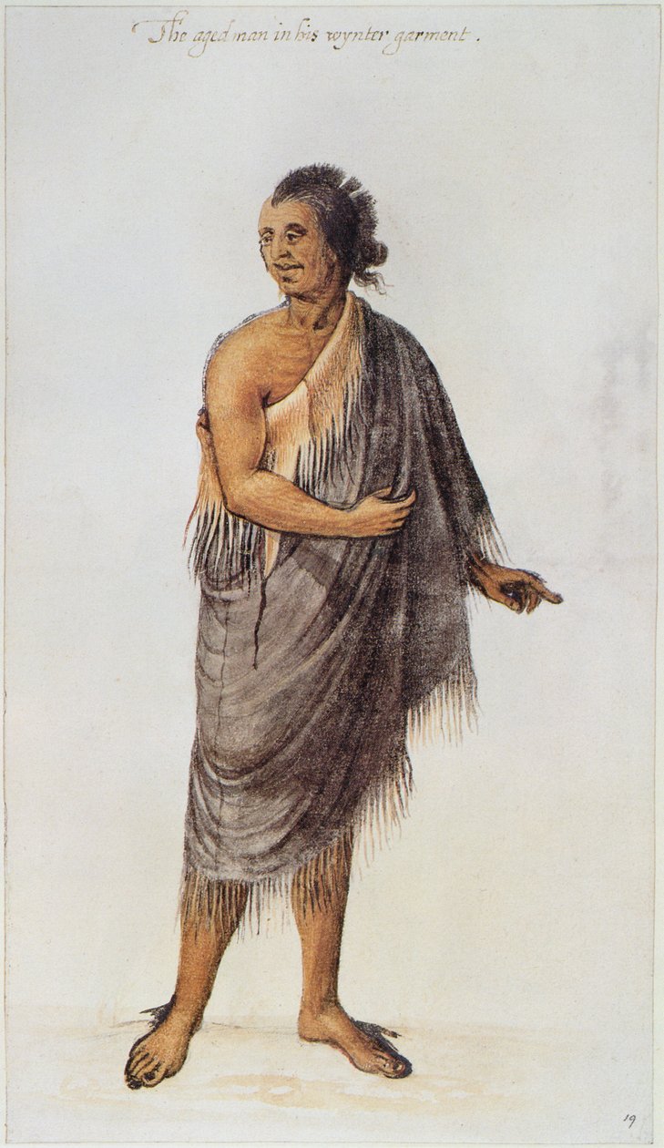 Starý indián (barva lito) od John White