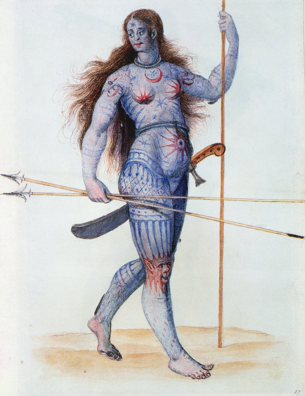 Pictish Woman (litografie) od John White