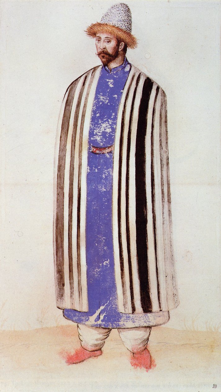 Tatar nebo Uzbek (litografie) od John White