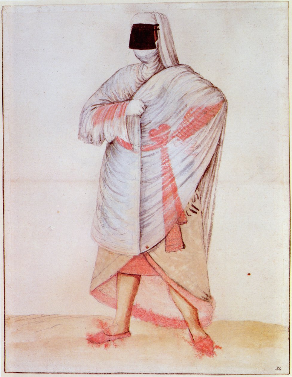 Turecká žena (litografie) od John White