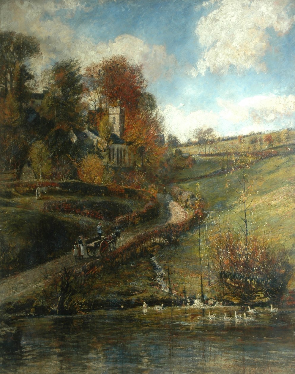 Kostel Lindale od John William Buxton Knight