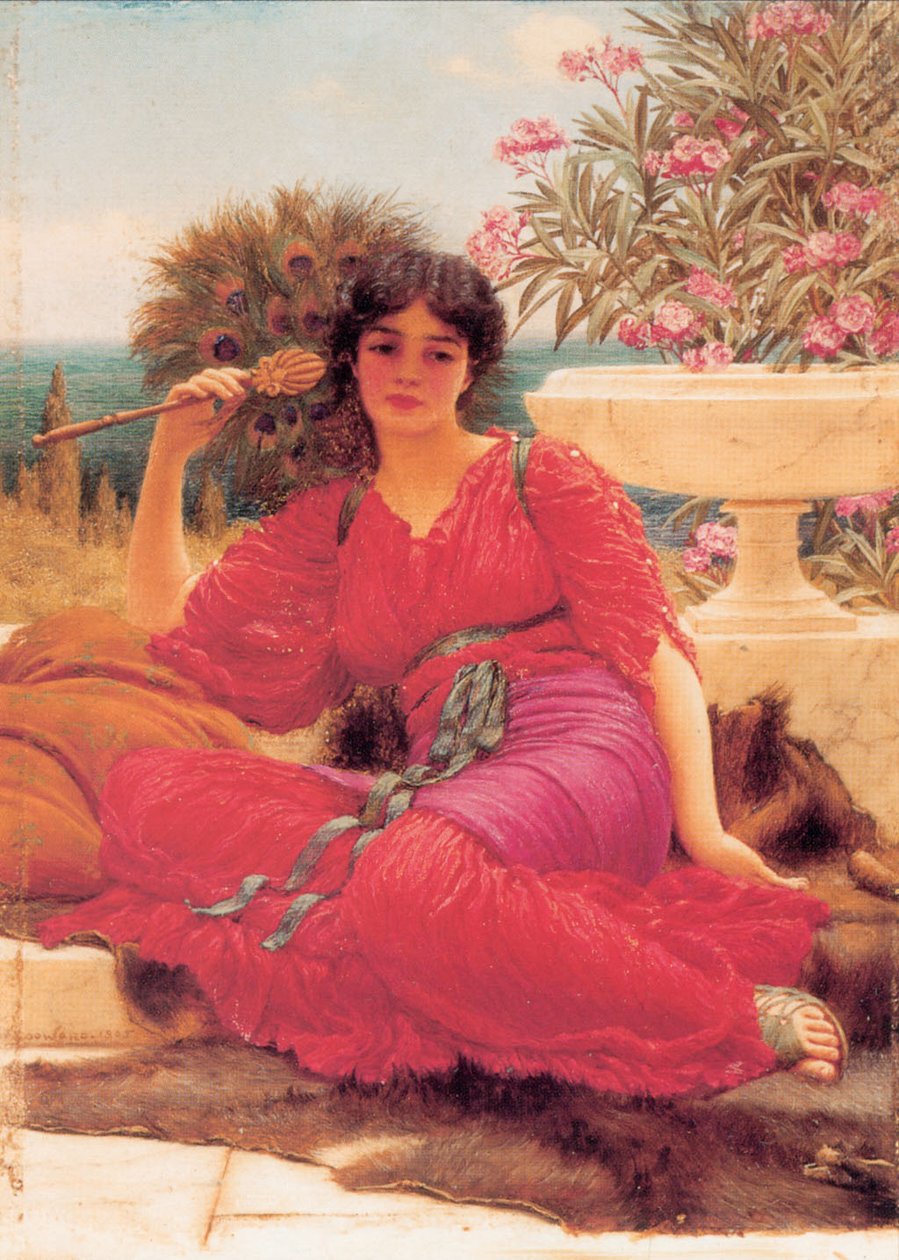 Studie oleje Flabellifera od John William Godward