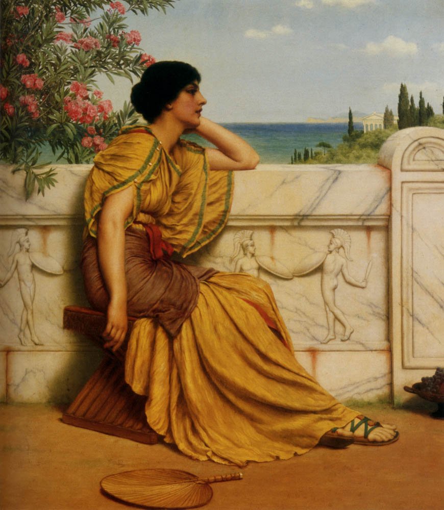 Hodiny volného času od John William Godward