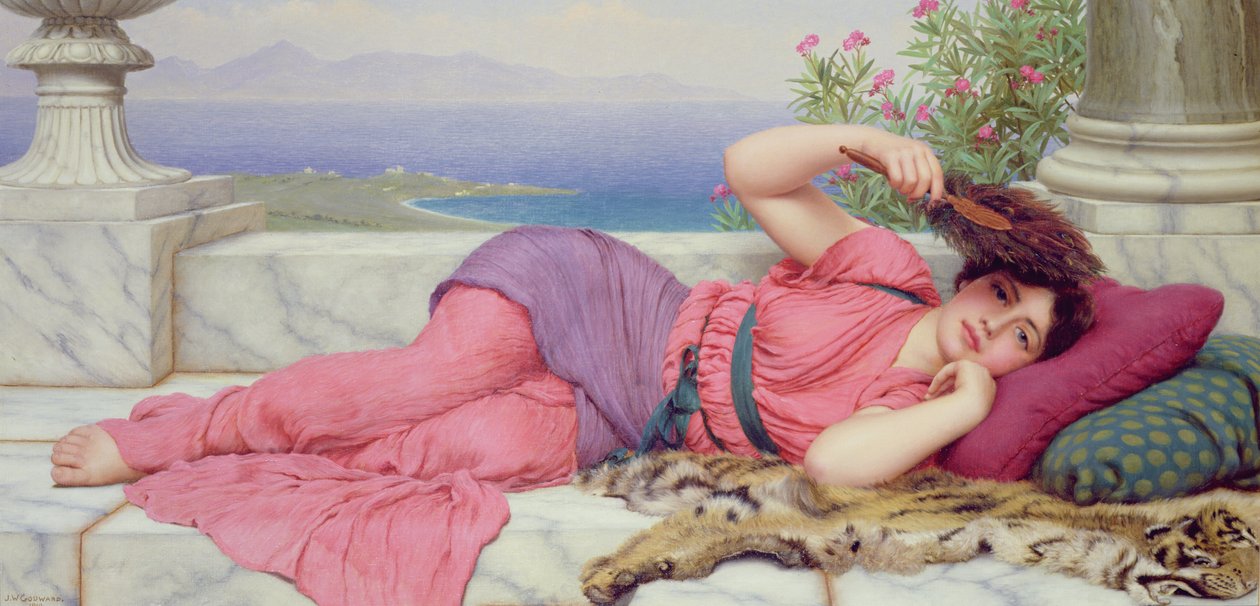 Polední klid, 1910 od John William Godward
