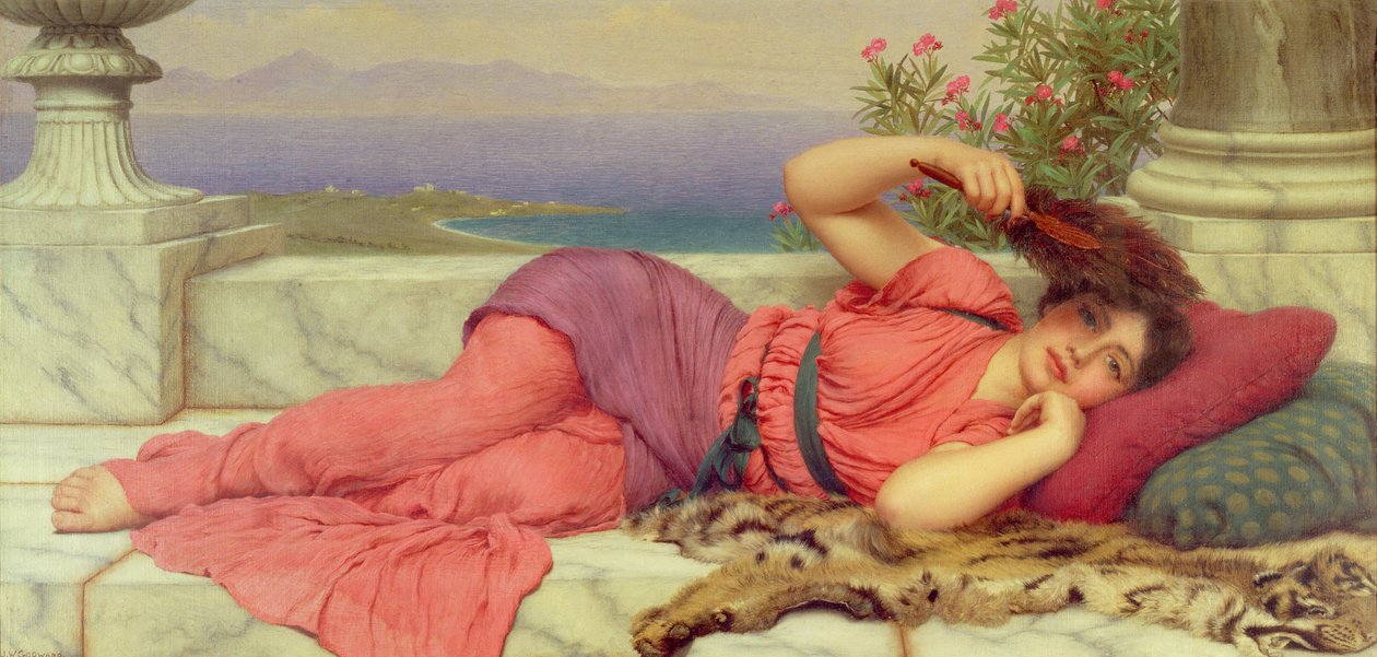 Polední odpočinek, 1910 od John William Godward