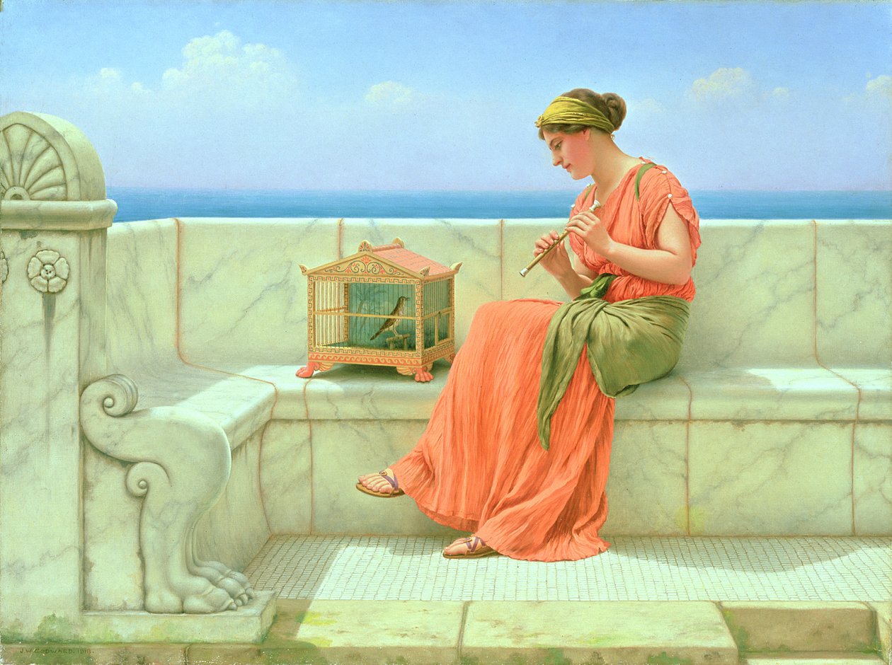 Sladké zvuky, 1918 od John William Godward