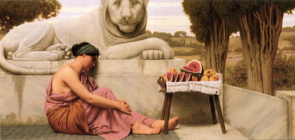 Prodejce ovoce od John William Godward