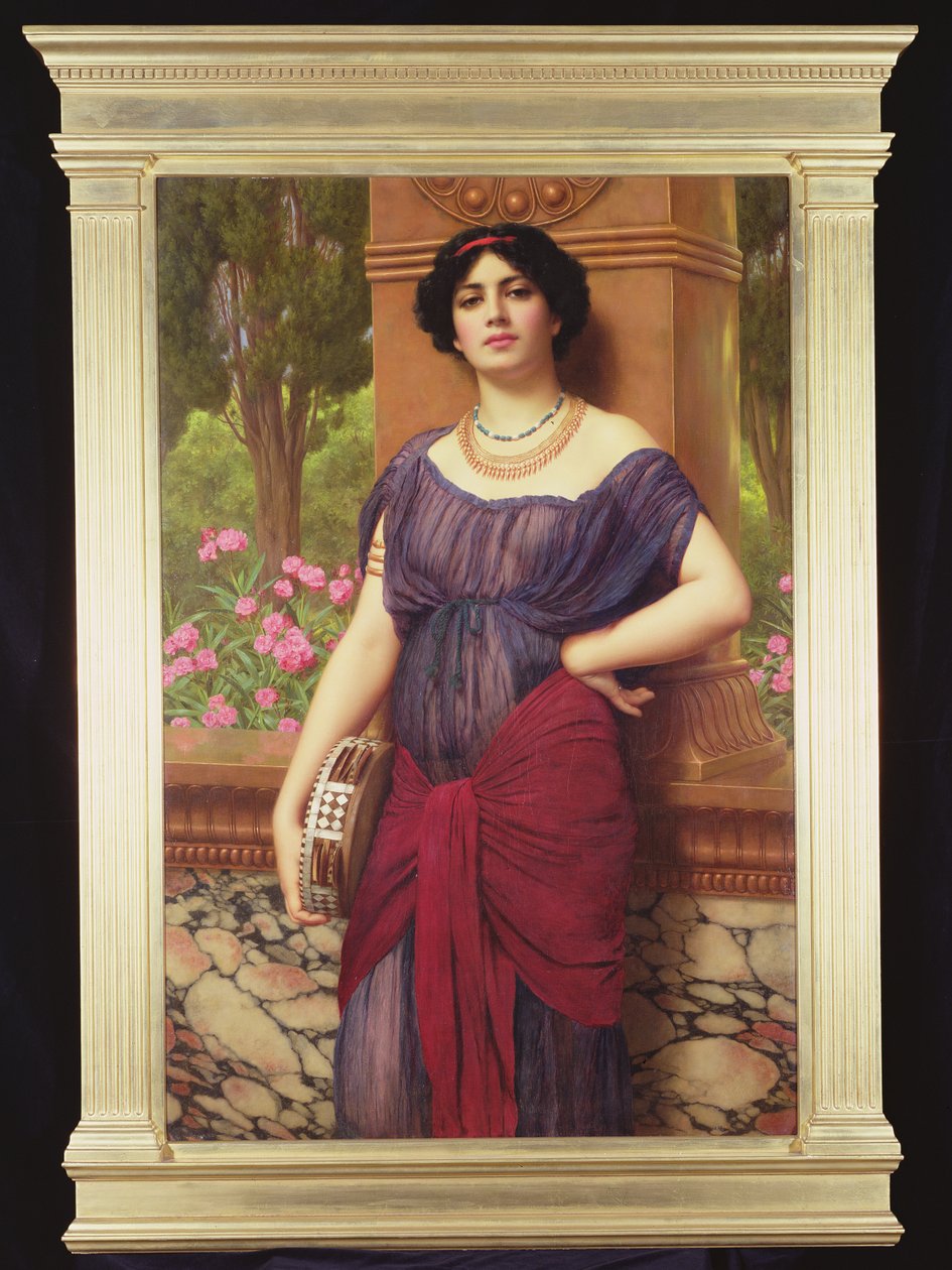 Dívka tamburína, 1906 od John William Godward
