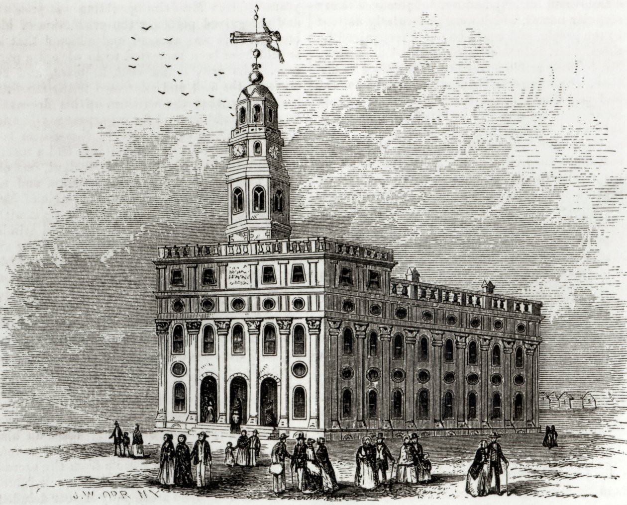 Chrám Nauvoo, Illinois, 1854 od John William Orr