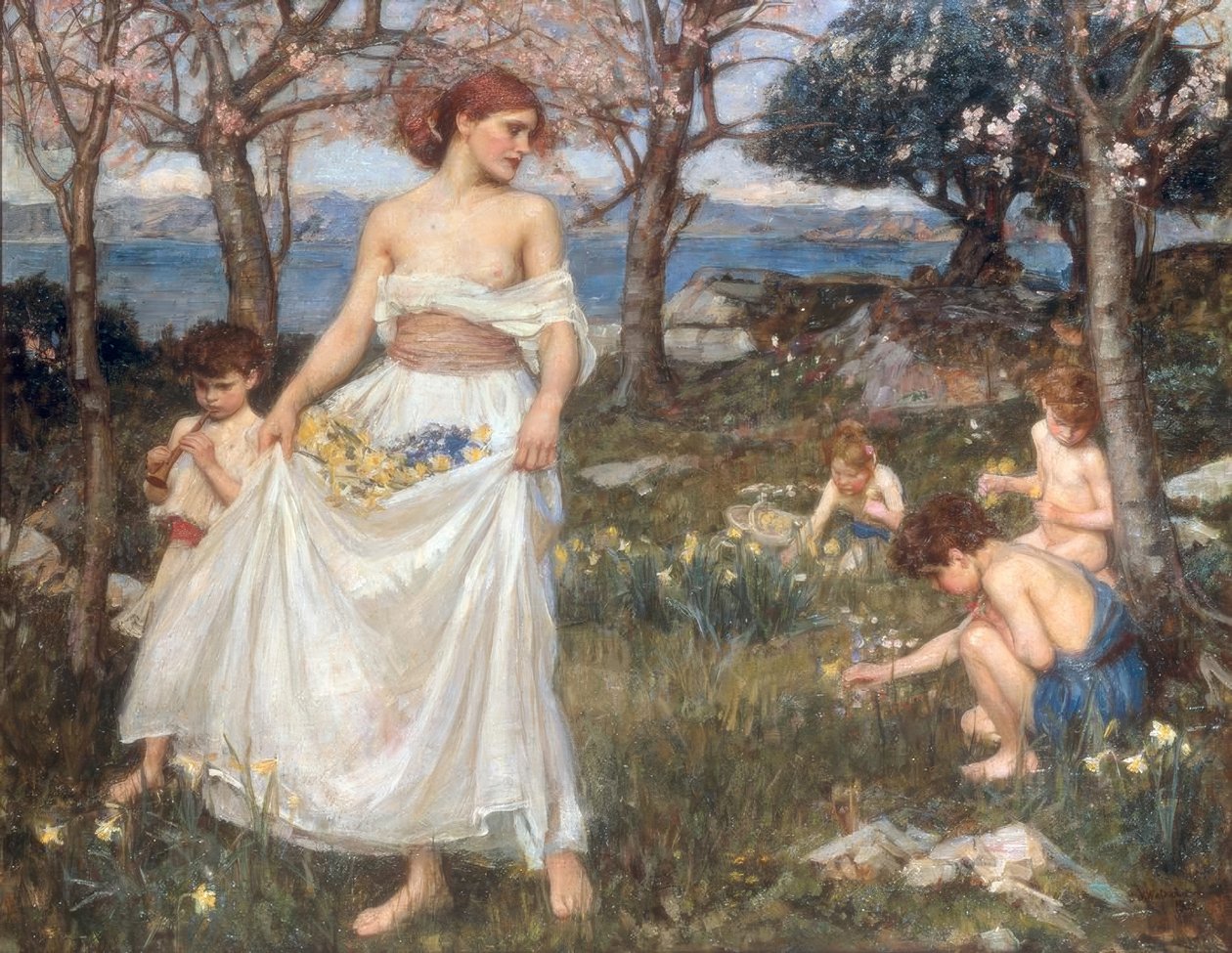 Píseň jara od John William Waterhouse