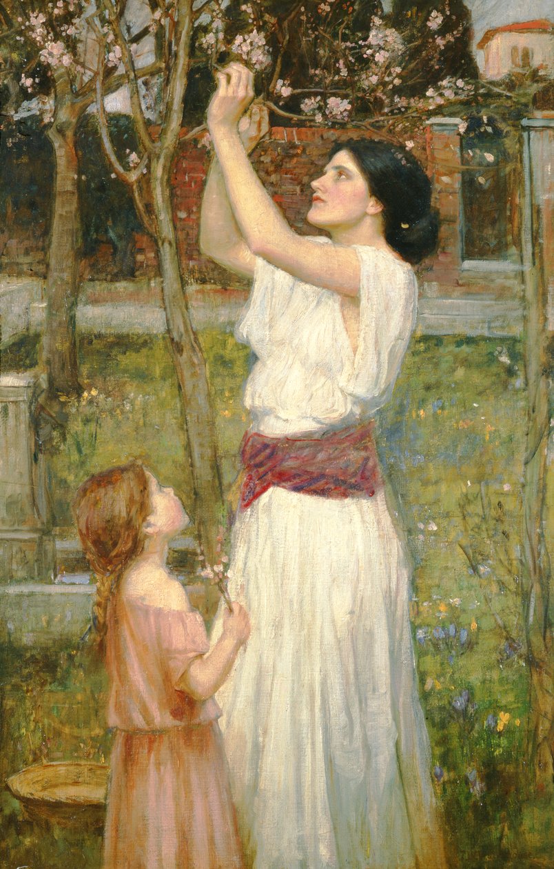 Květy mandloní, cca 1916 od John William Waterhouse