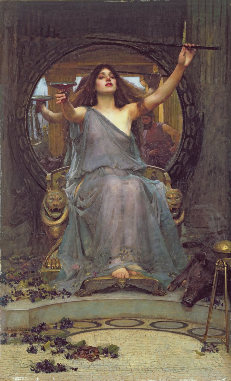 Circe nabízející Odysseovi pohár, 1891 od John William Waterhouse